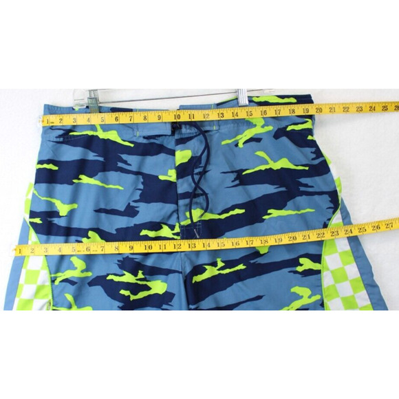 No Boundaries Board Shorts Swimwear Men 40 Summer Beach Multi Print Blue Green - Picture 10 of 10